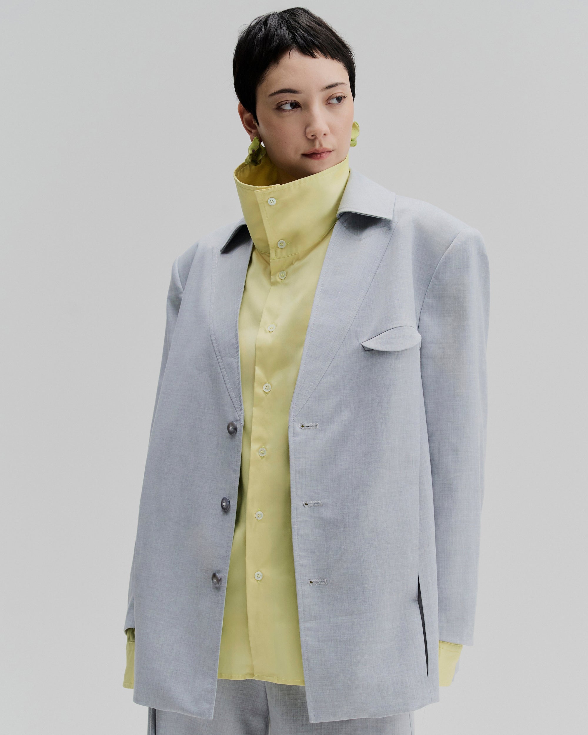 Relaxed Blazer With Box Pleats