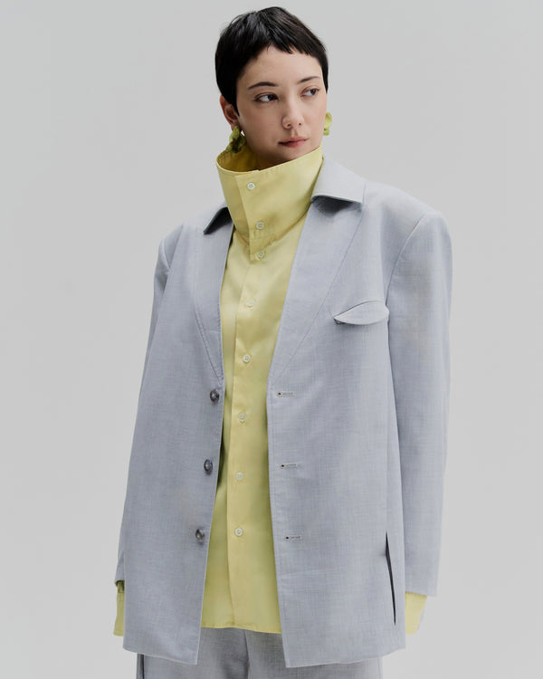 Relaxed Blazer With Box Pleats