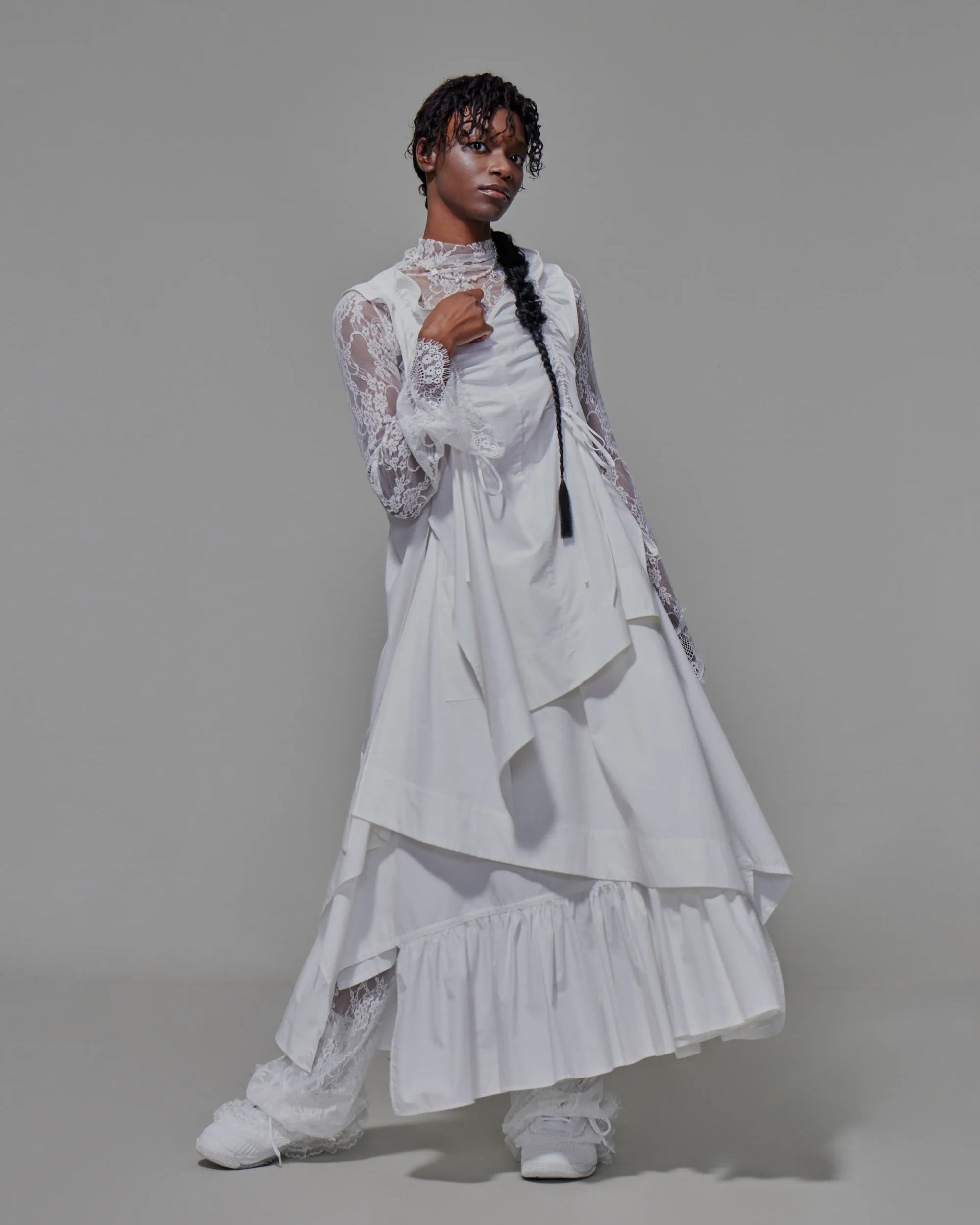 Two-piece Apron Vest | White