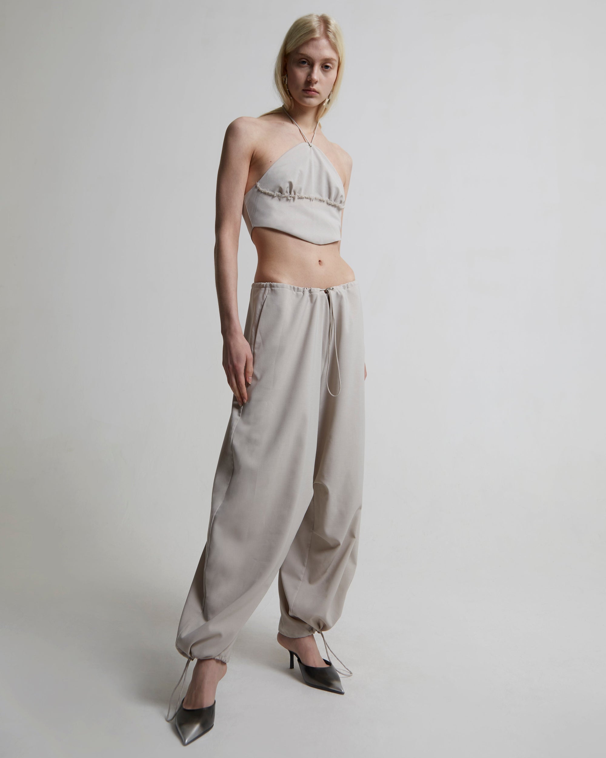 Gathered Halter Neck Top