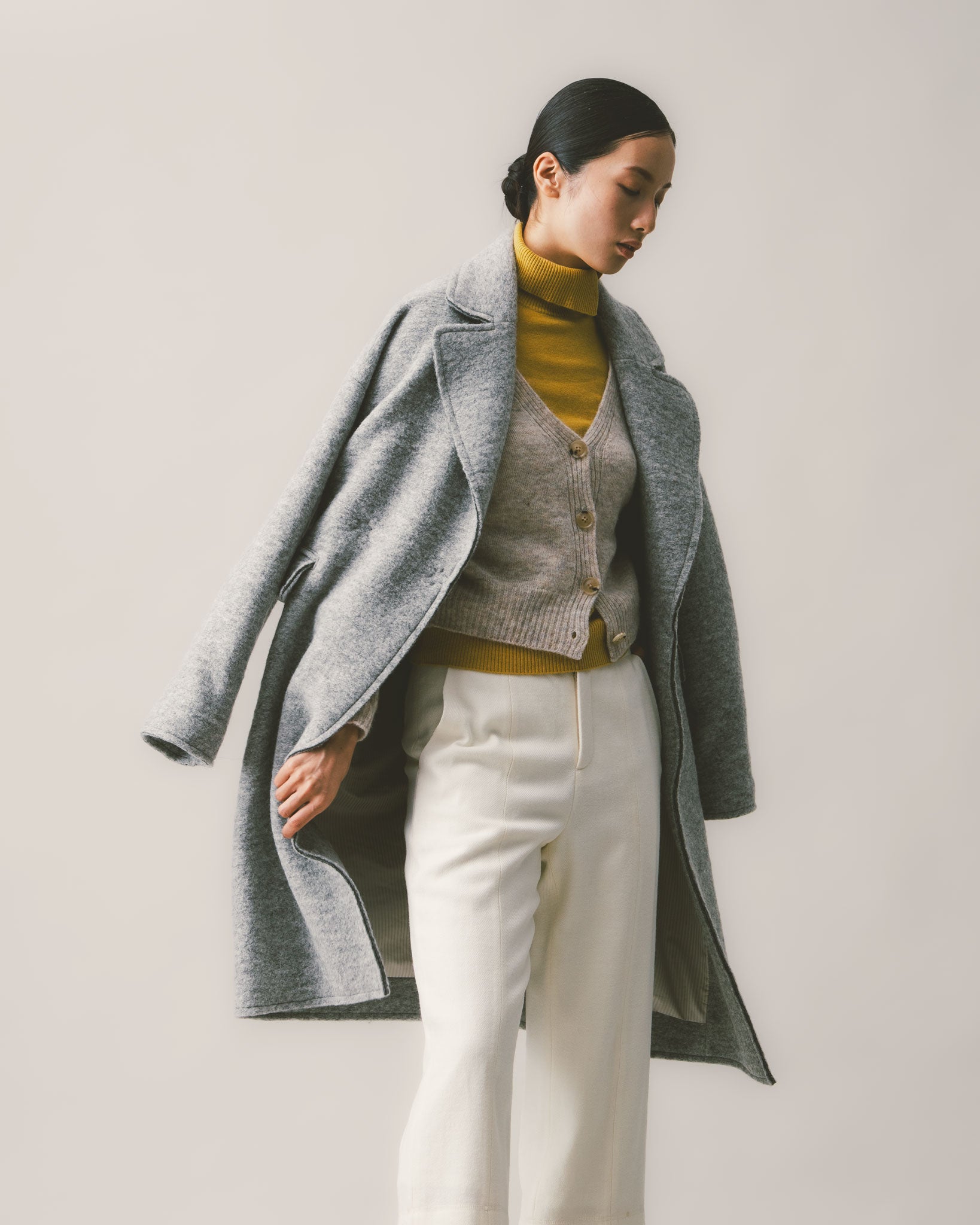 カットオフウールコート | Gray