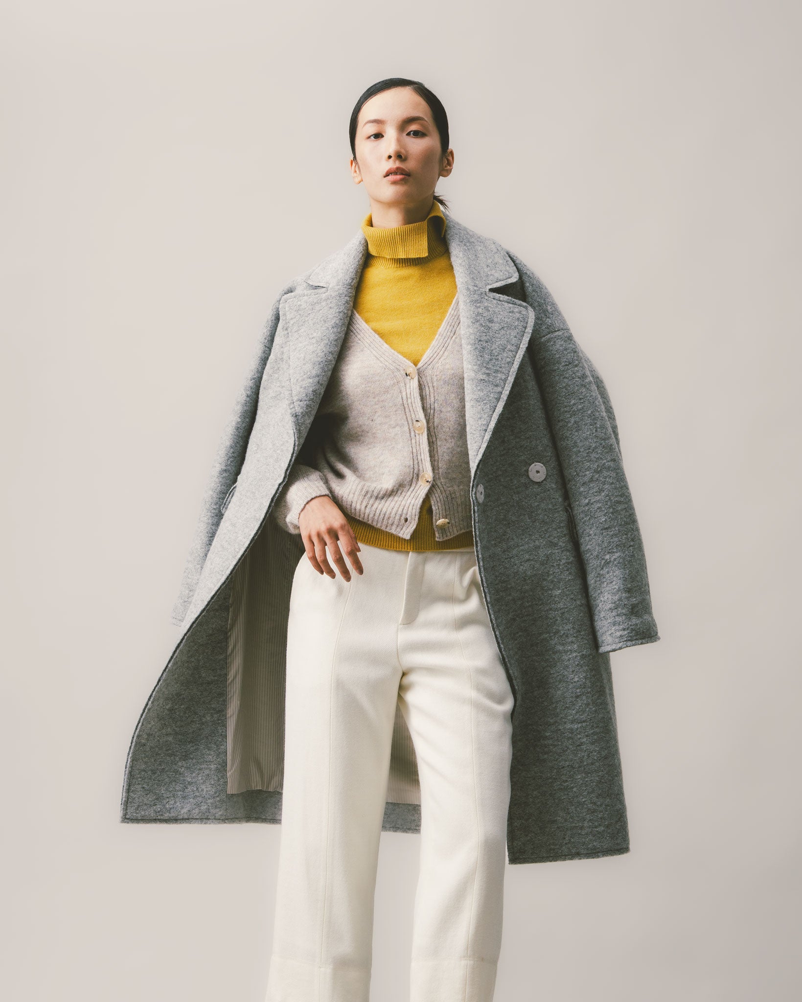 カットオフウールコート | Gray