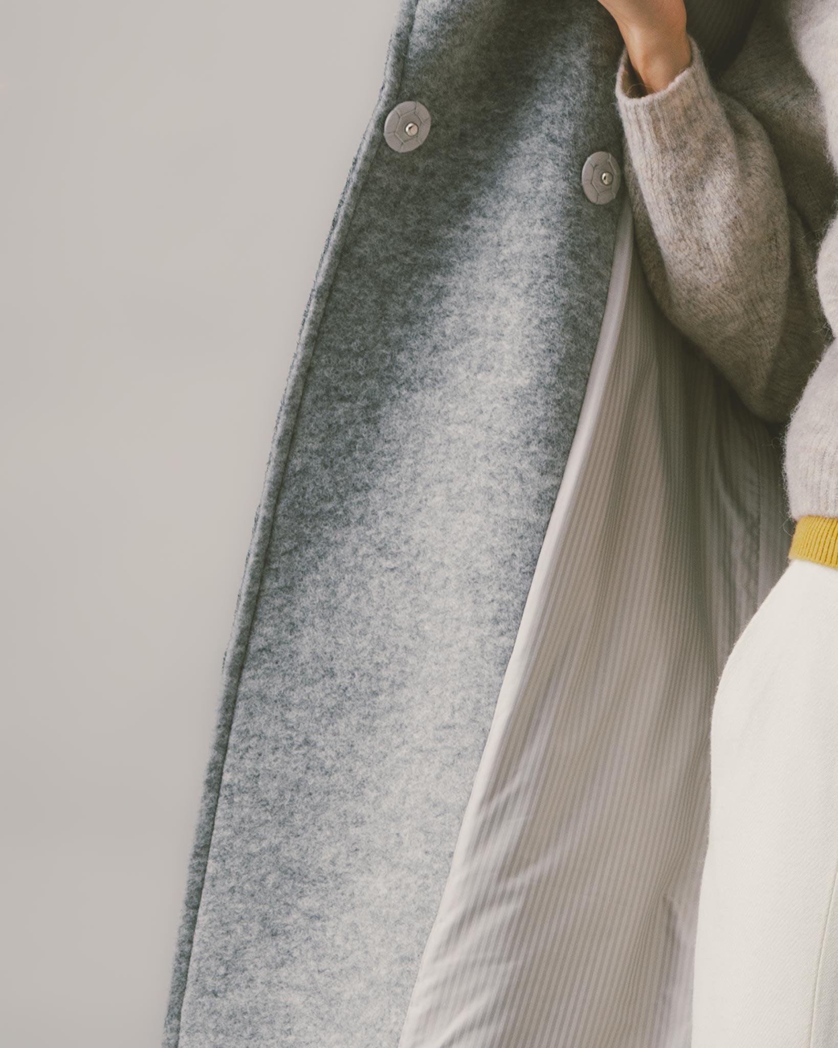 カットオフウールコート | Gray
