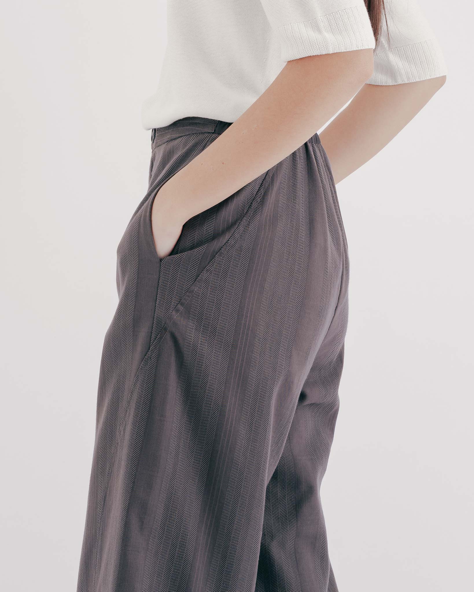 ワイドパンツ｜grey 2