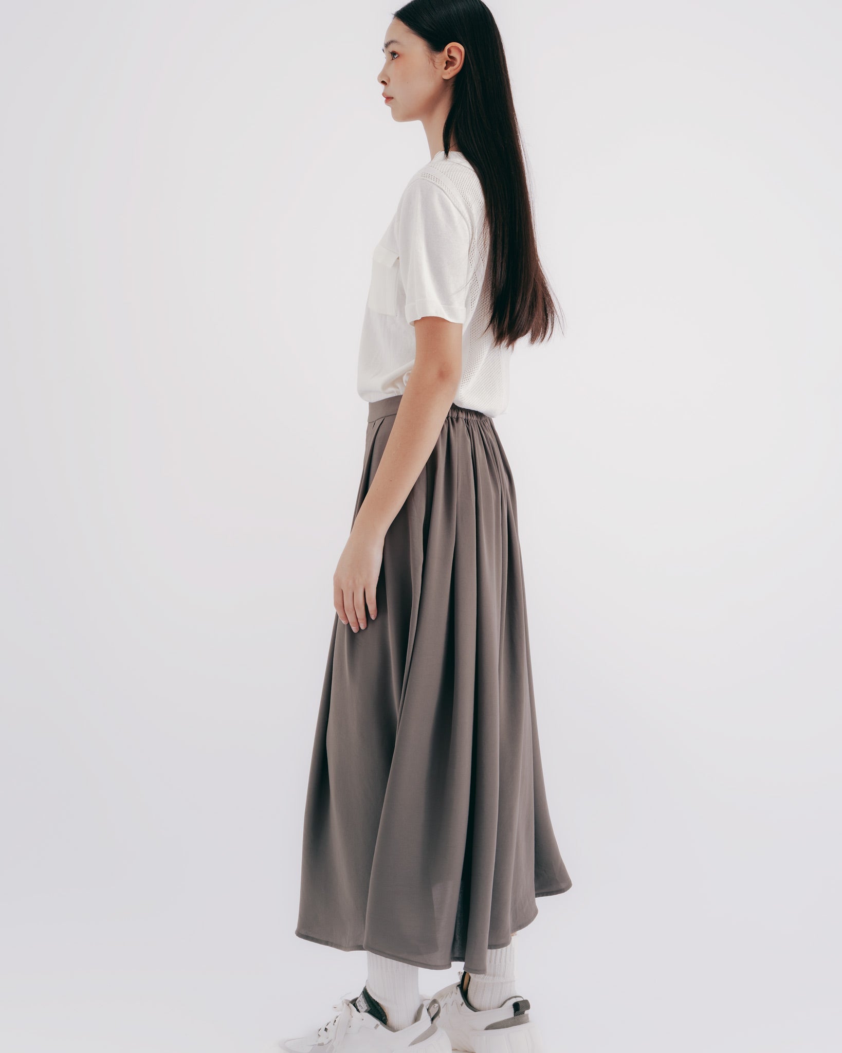 前後2WAY ニットPOLOシャツ｜white 4