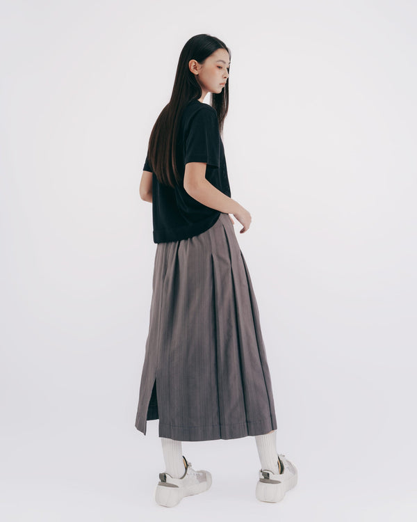 前後2WAY ニットPOLOシャツ｜black 4