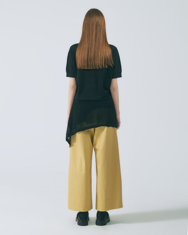リブニットTシャツ｜black 6