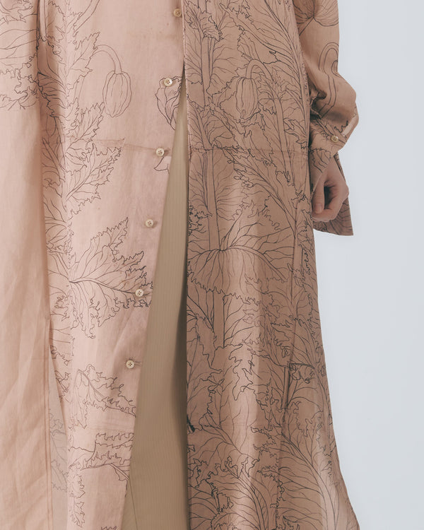 《ケシの花》 プリントロングシャツ 3