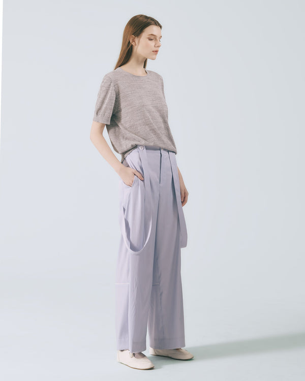 リブニットTシャツ｜light grey 4