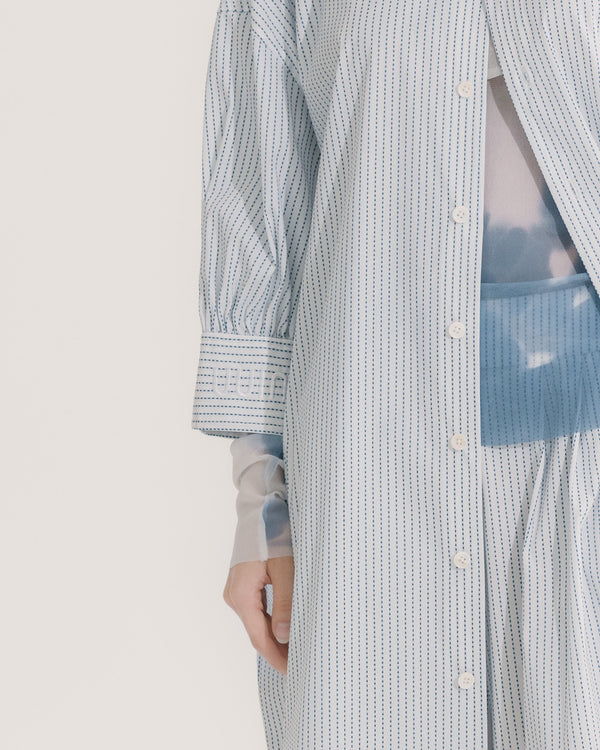 七分袖ボリュームスリーブ ロングシャツ 2