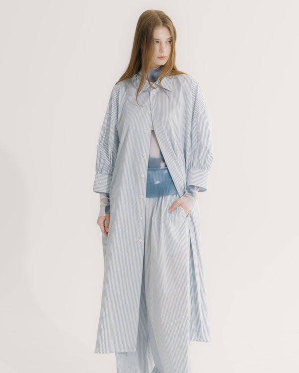 七分袖ボリュームスリーブ ロングシャツ 3