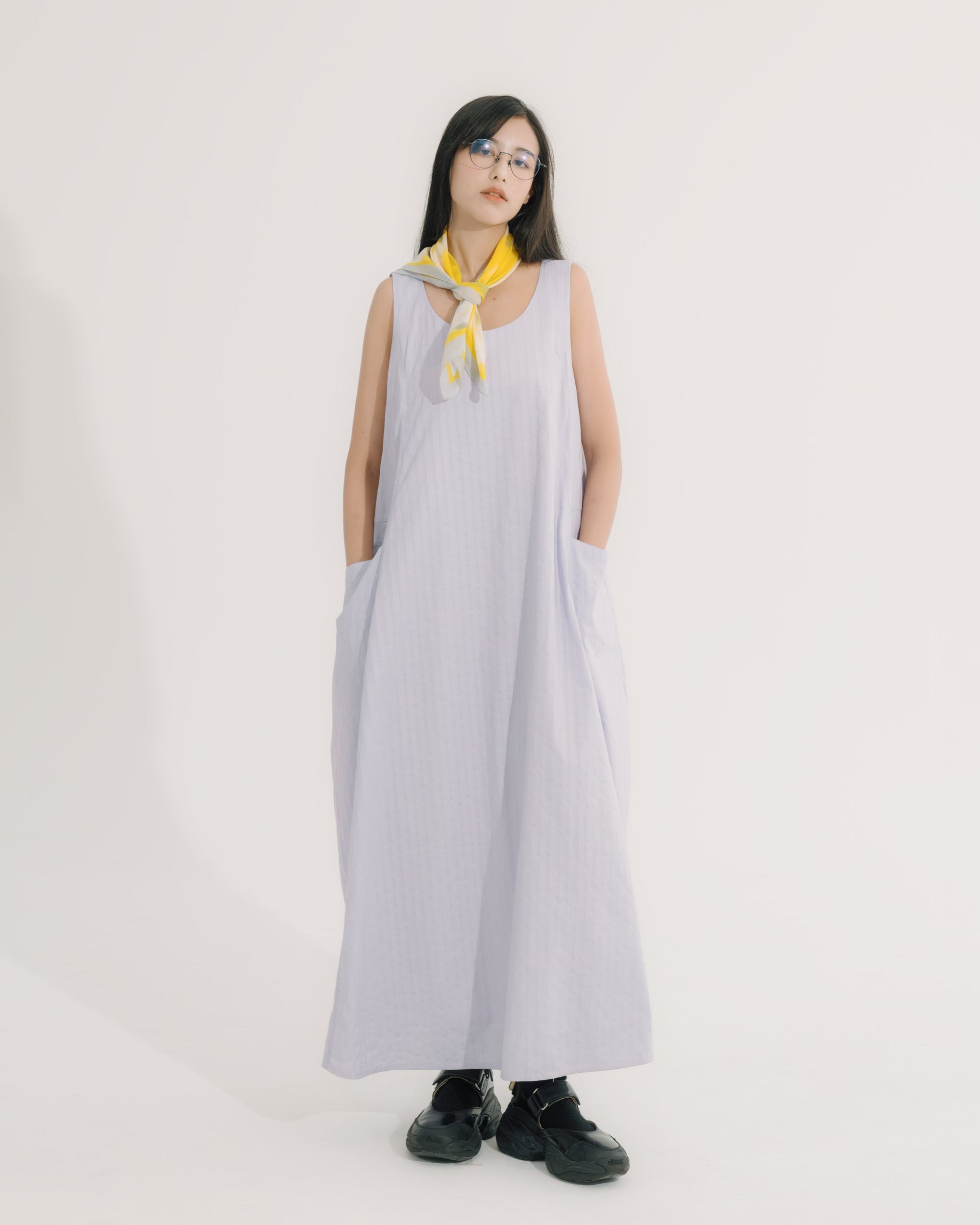 ガラスアートプリント スカーフ｜yellow 2