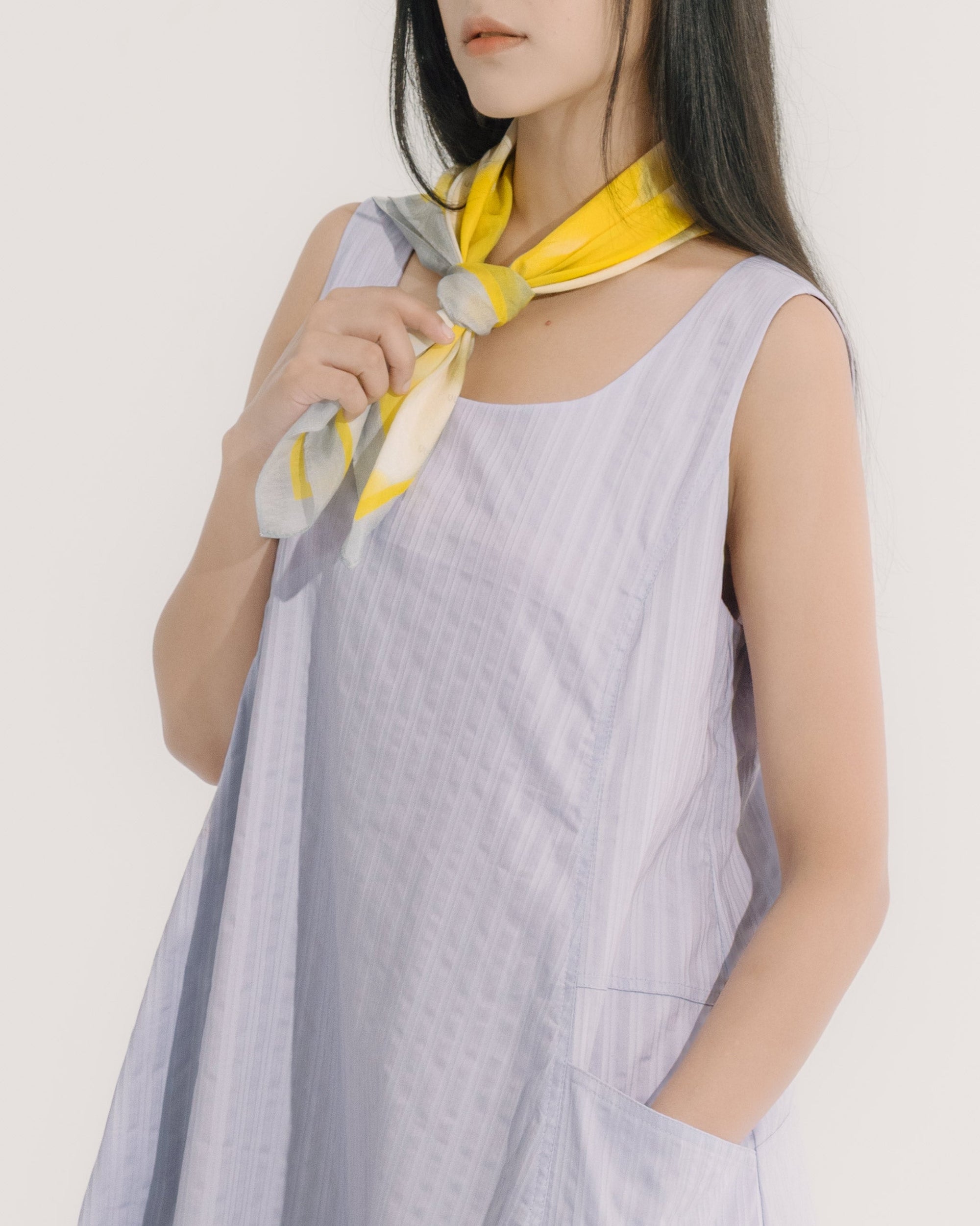ガラスアートプリント スカーフ｜yellow