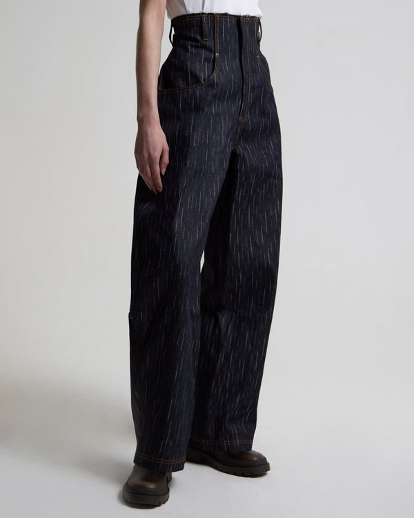 High-Rise Cocoon Jeans | Navy