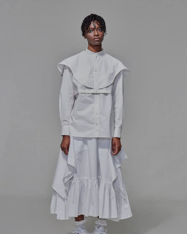 Two-way Cape Wallflower Shirt
