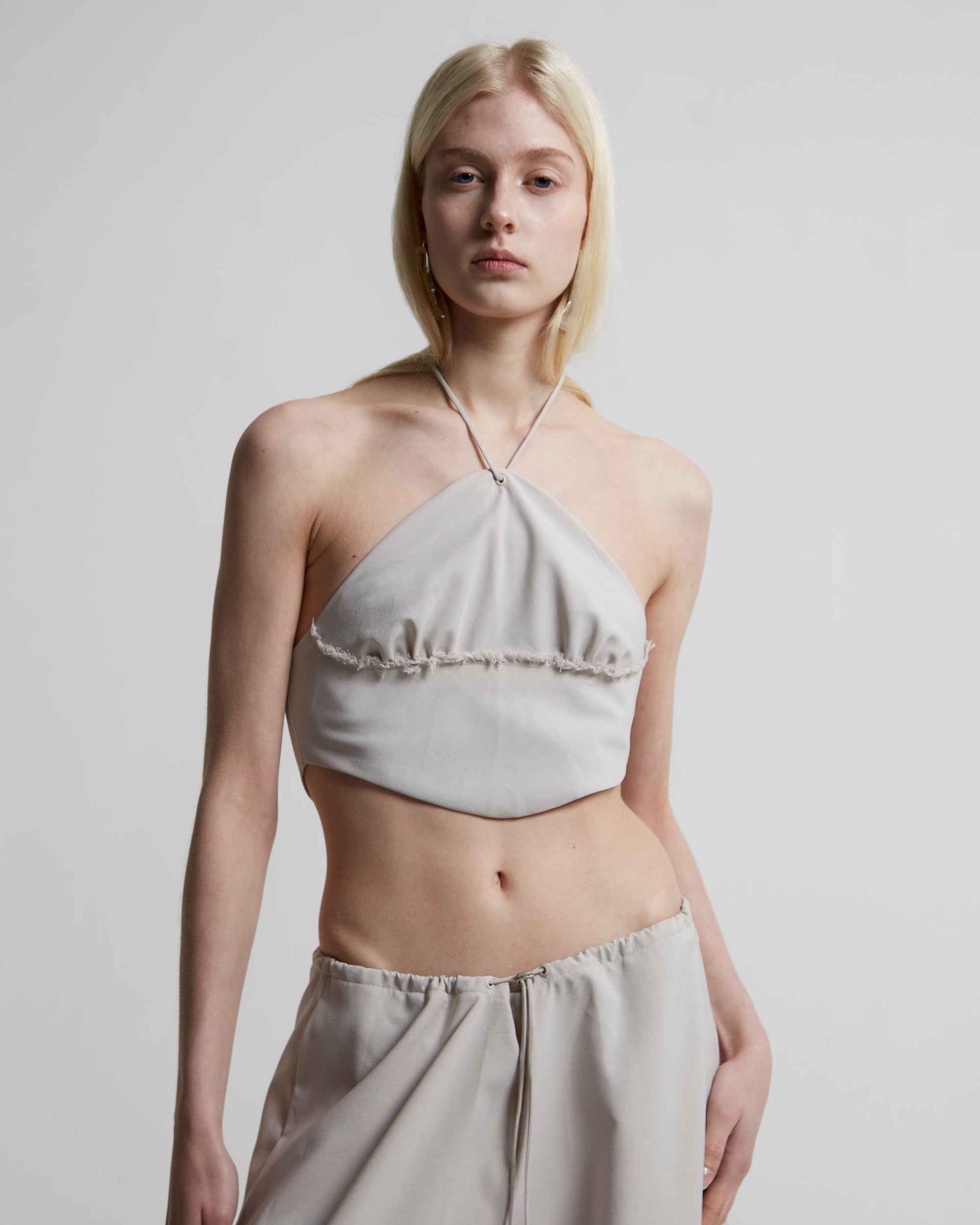 Gathered Halter Neck Top