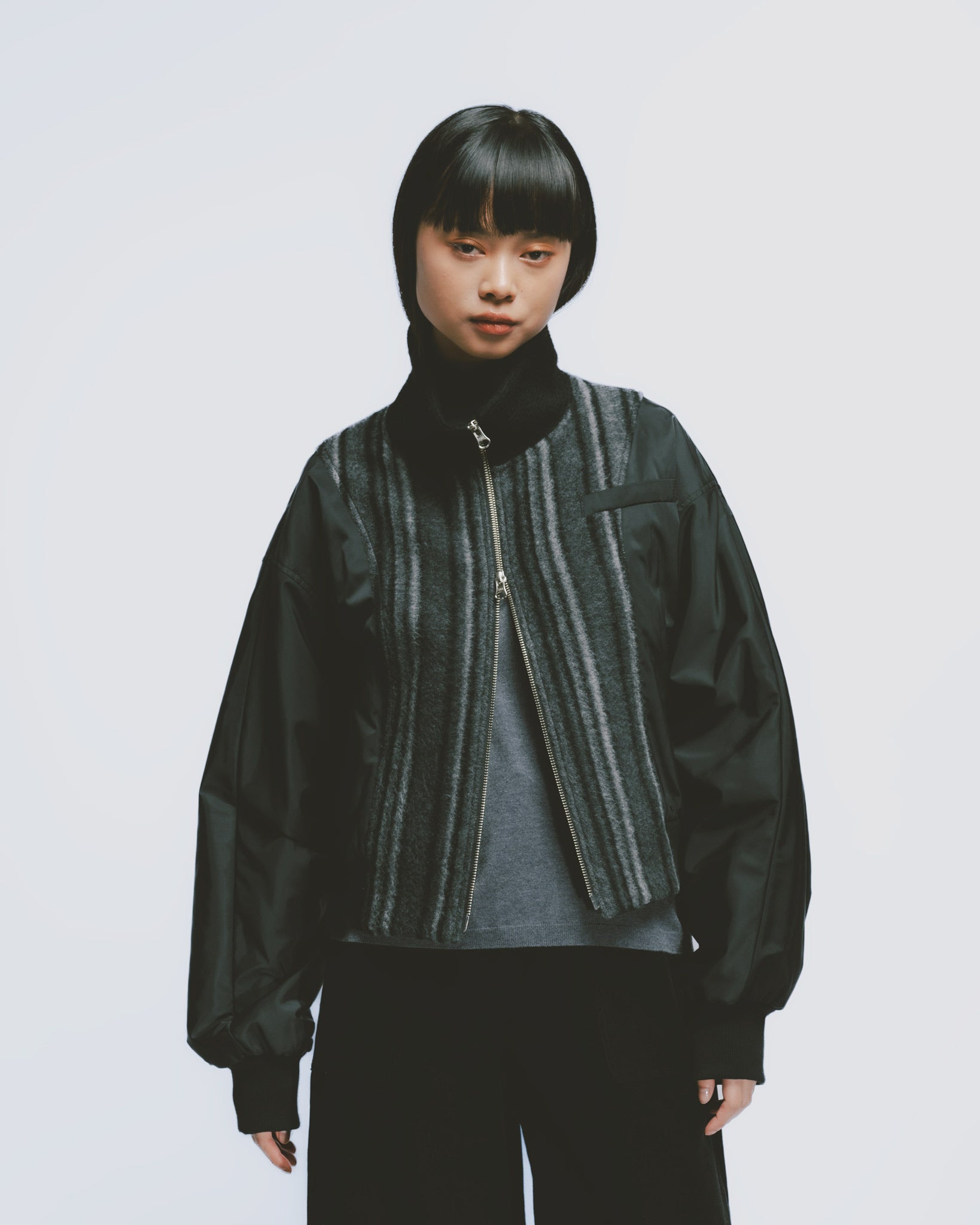 異素材フライトジャケット