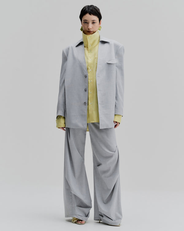 Relaxed Blazer With Box Pleats