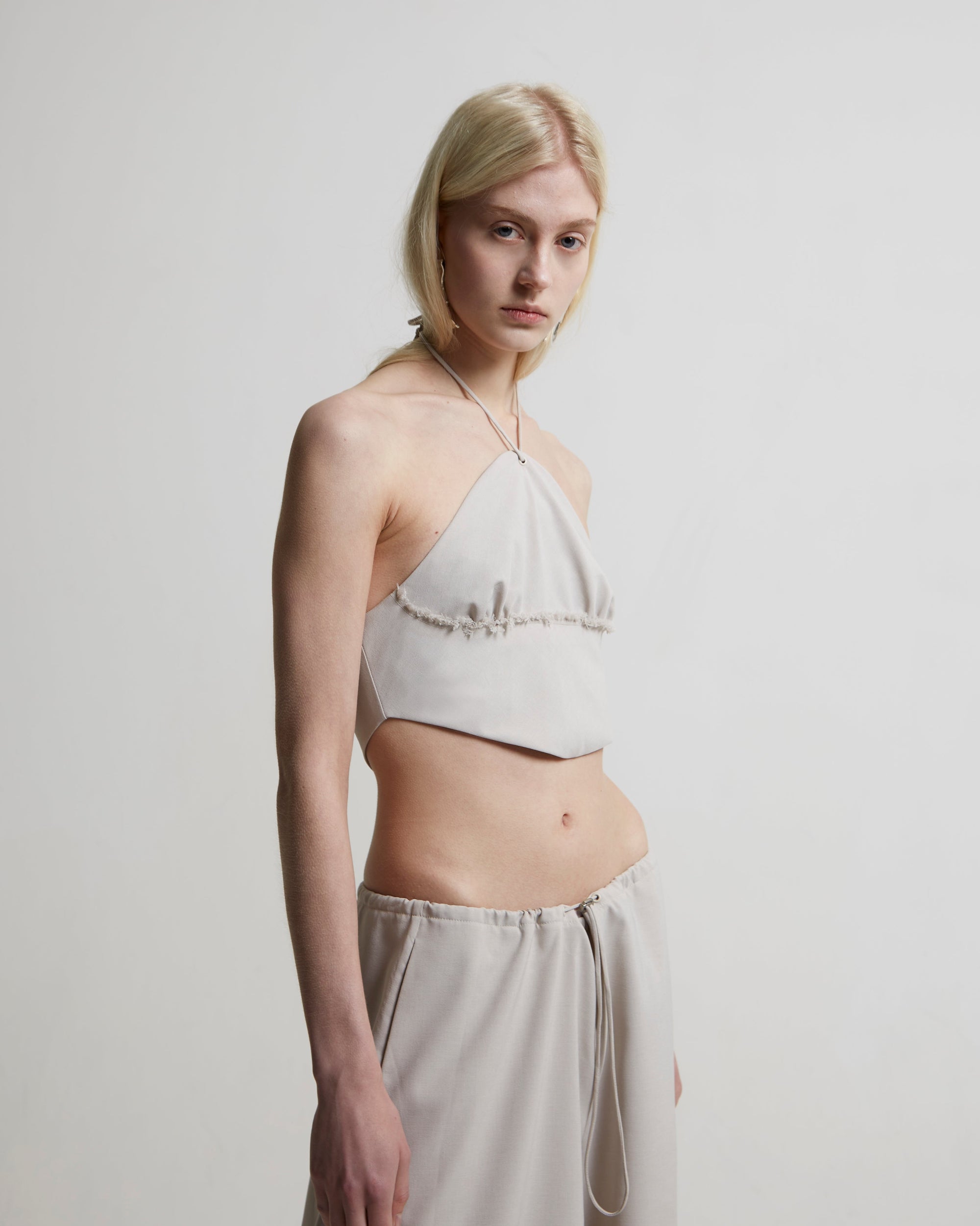 Gathered Halter Neck Top