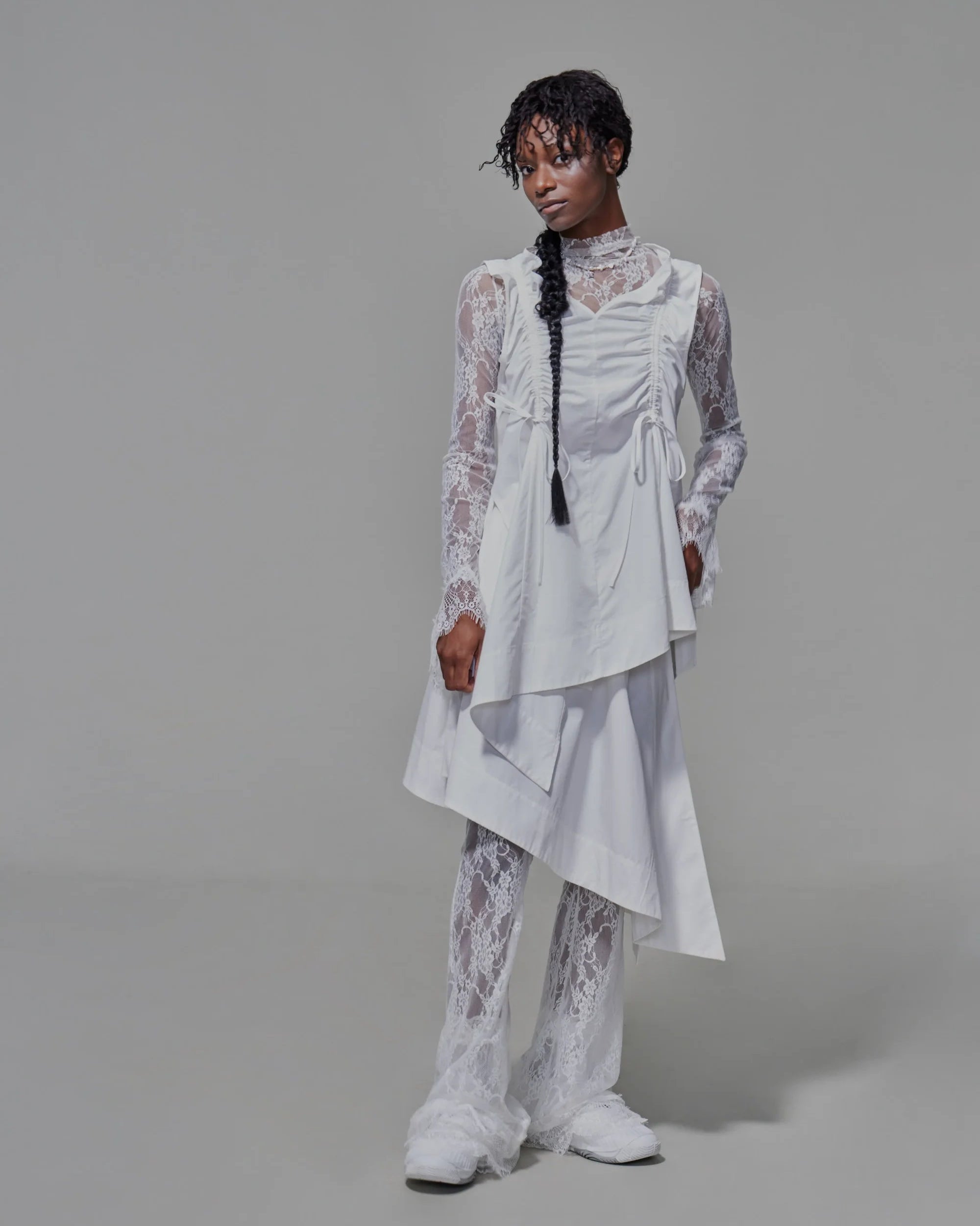 Two-piece Apron Vest | White