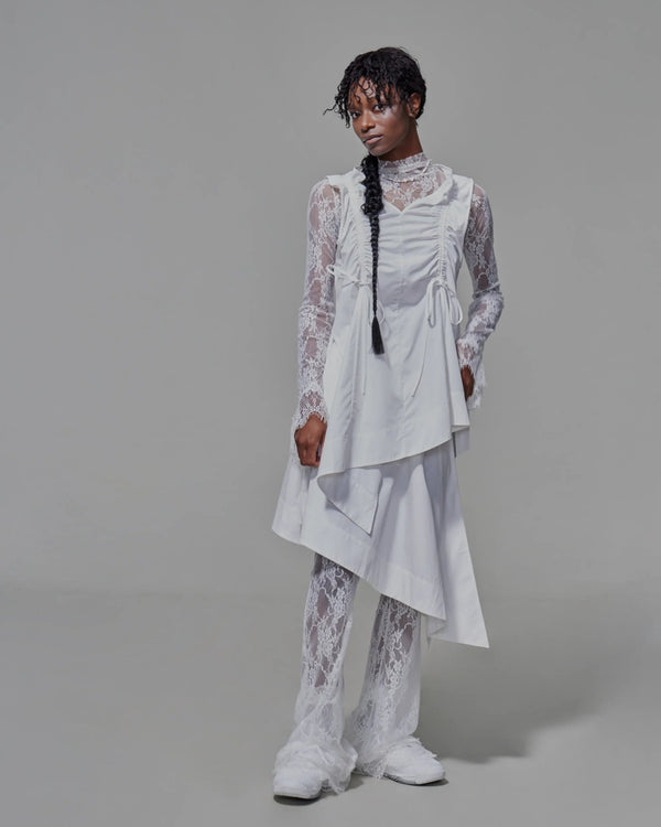Two-piece Apron Vest | White