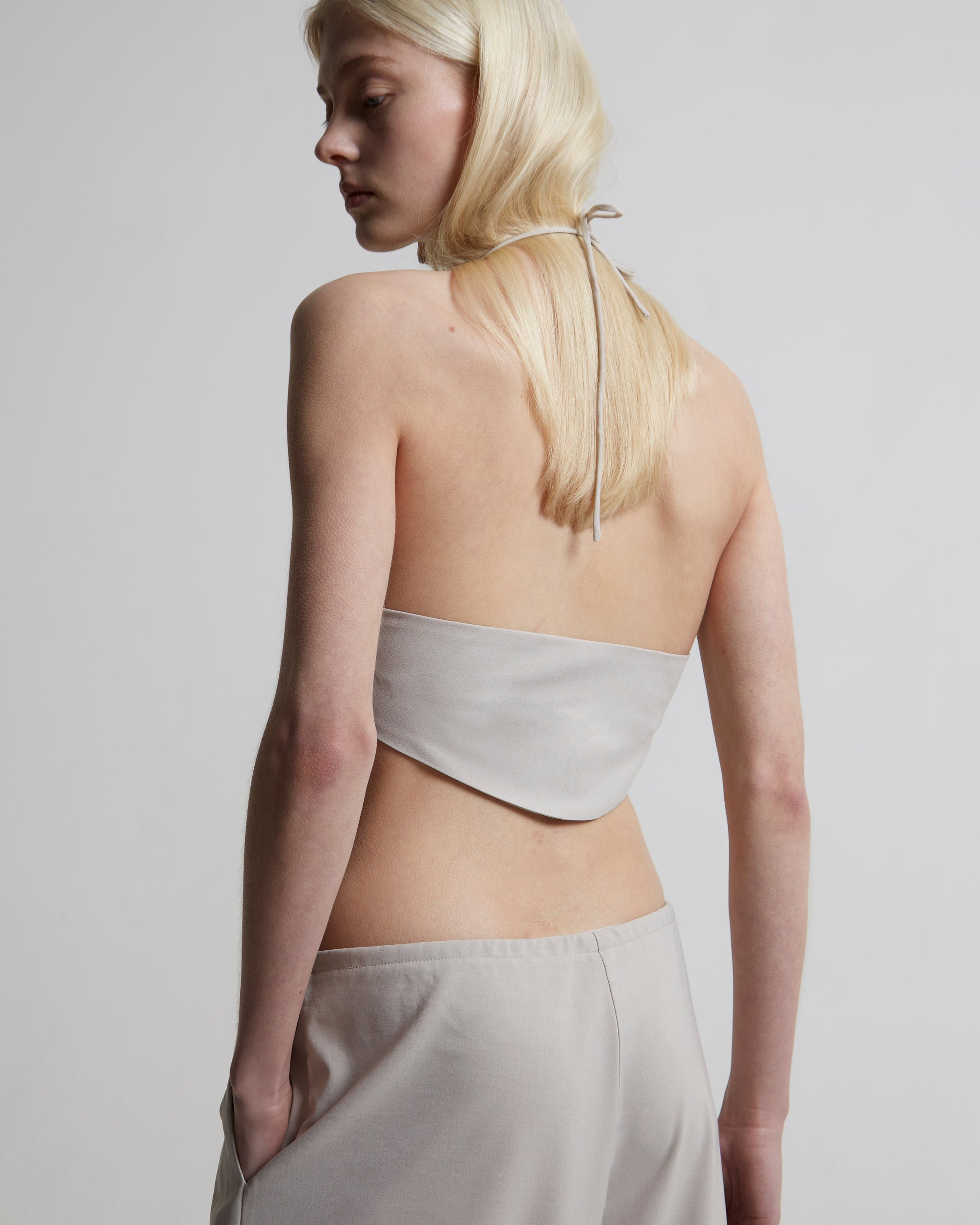 Gathered Halter Neck Top