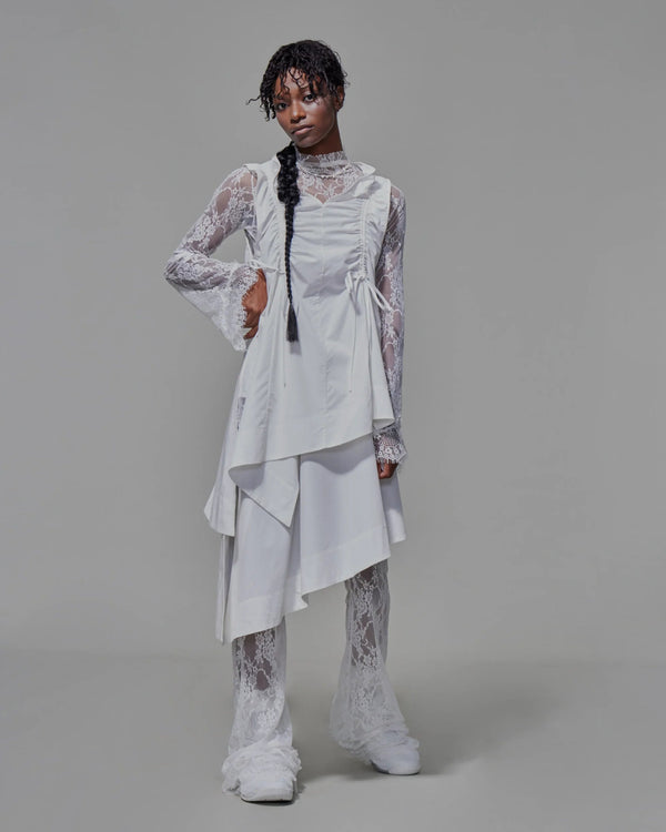 Two-piece Apron Vest | White