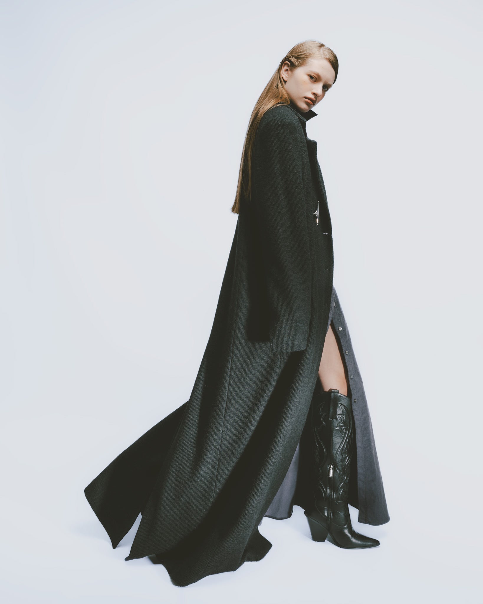 オーバーサイズロングコート