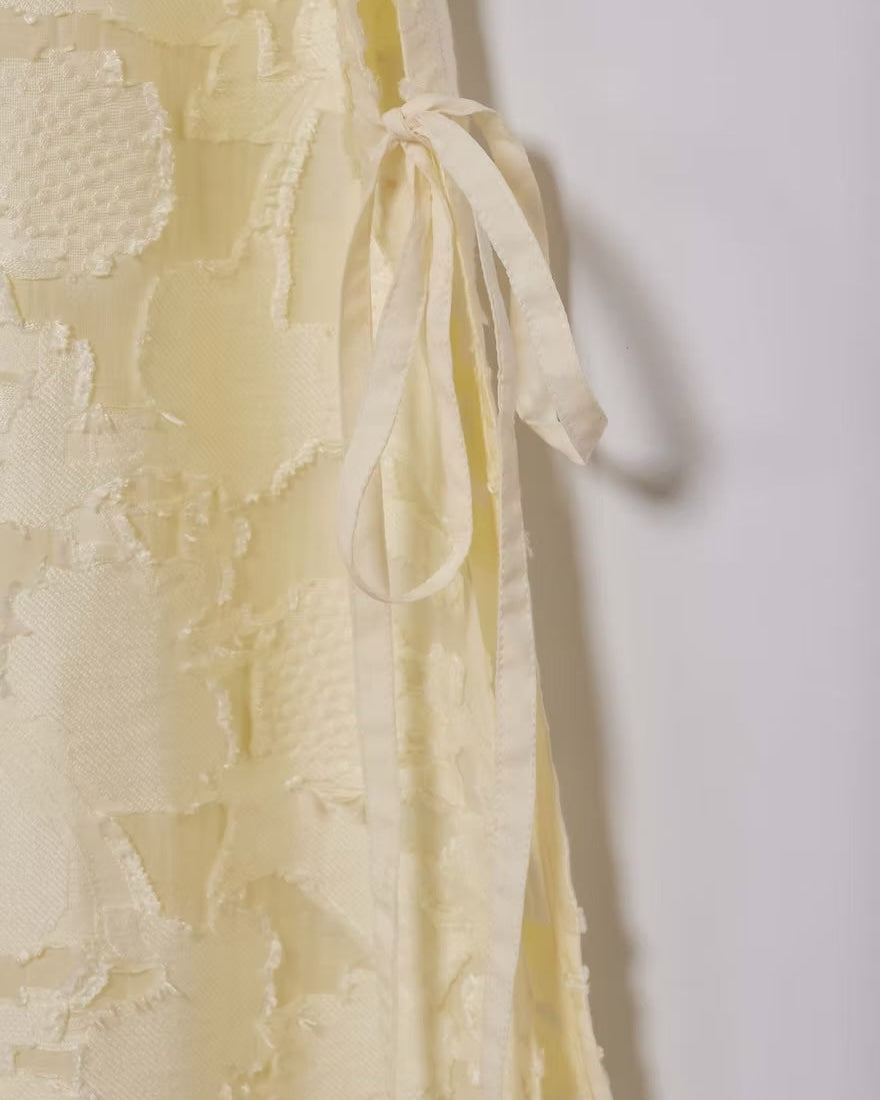 カットアウトカラー ワンピース