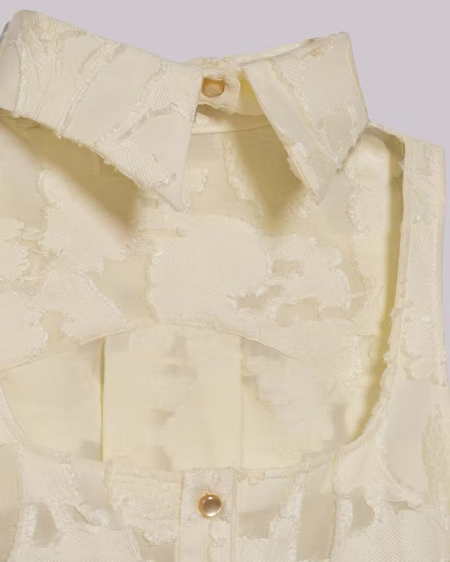 カットアウトカラー ワンピース