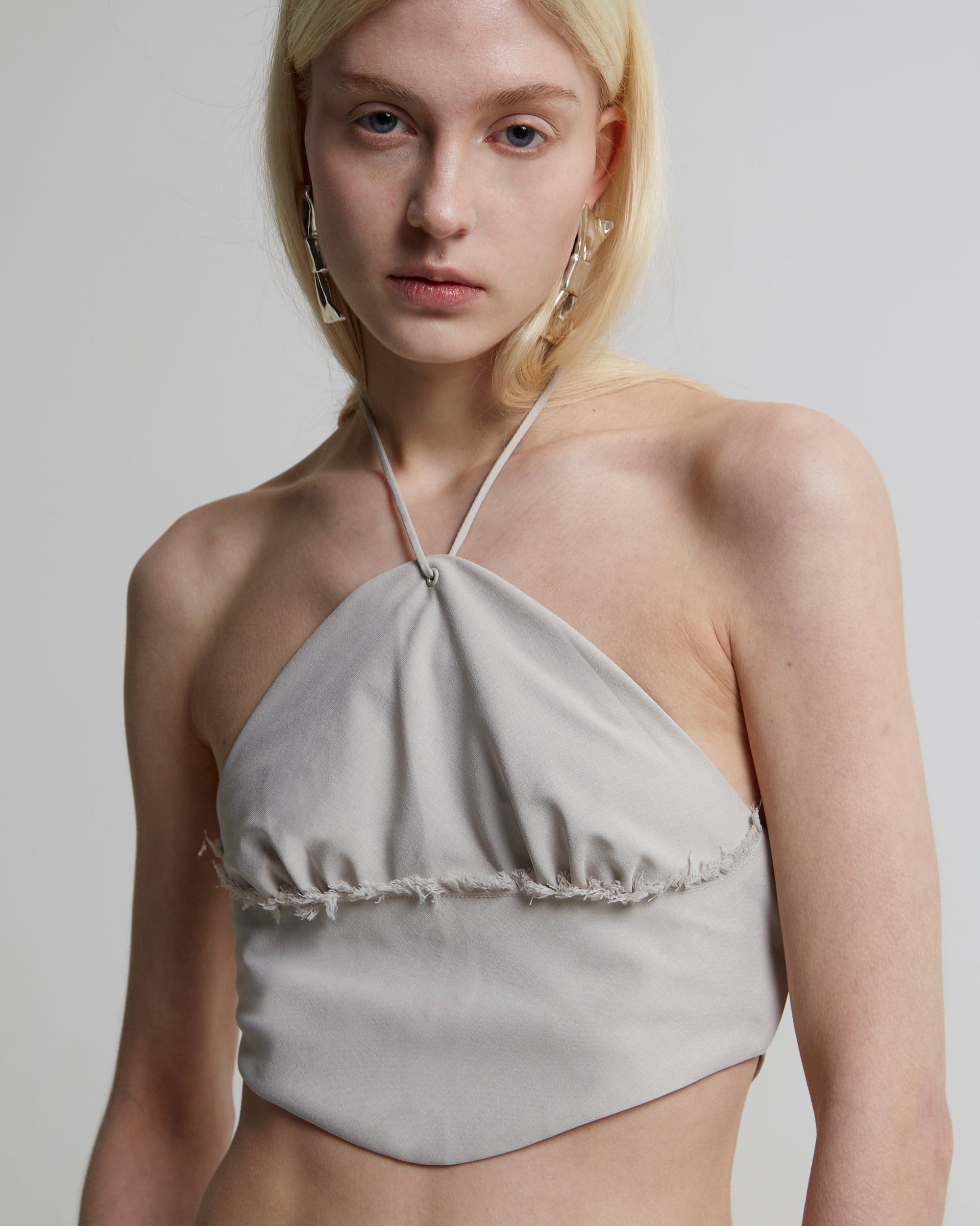 Gathered Halter Neck Top