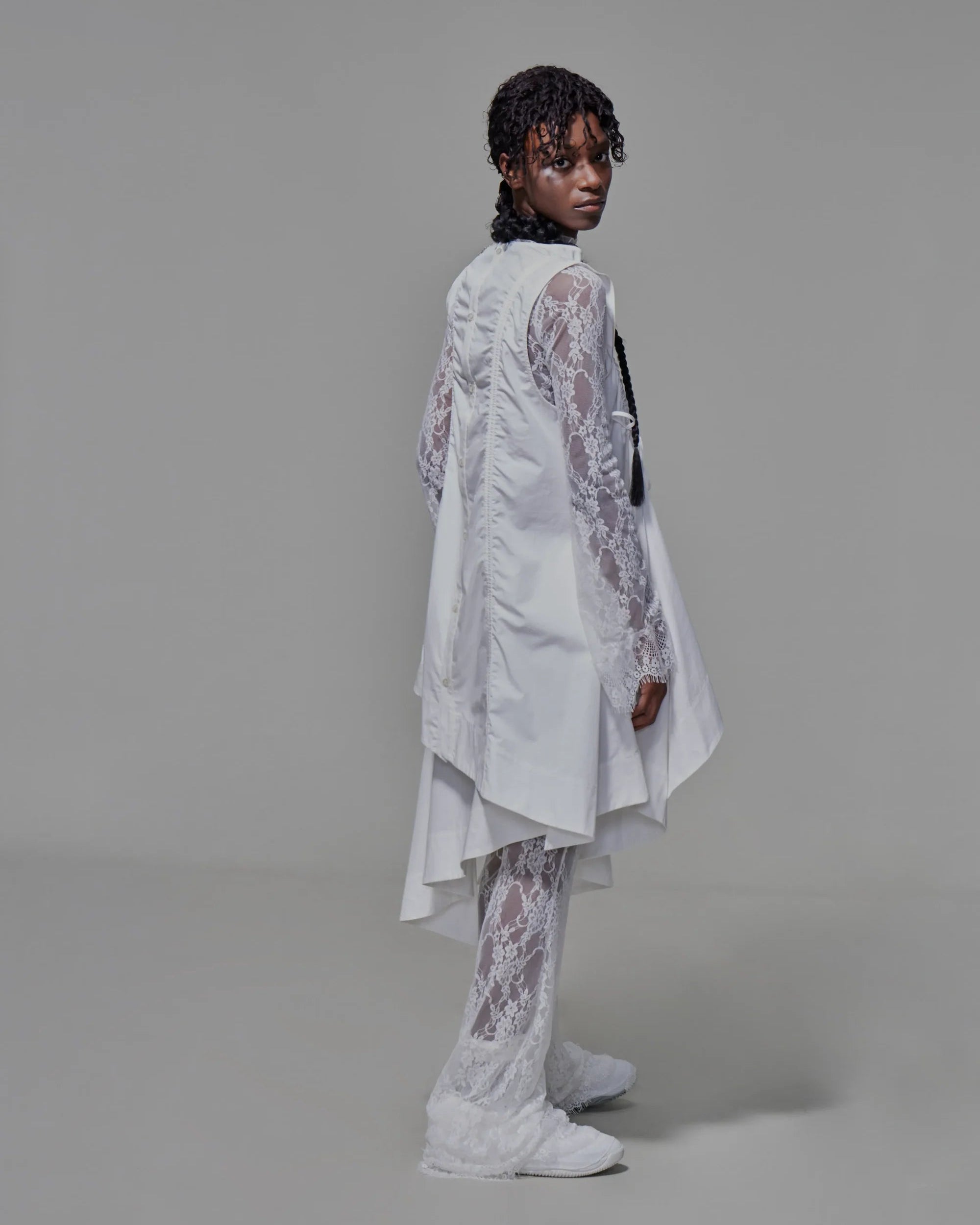 Two-piece Apron Vest | White