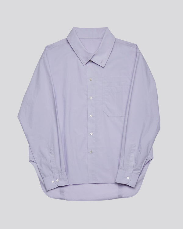 Convertible Collar Shirt | Light Purple