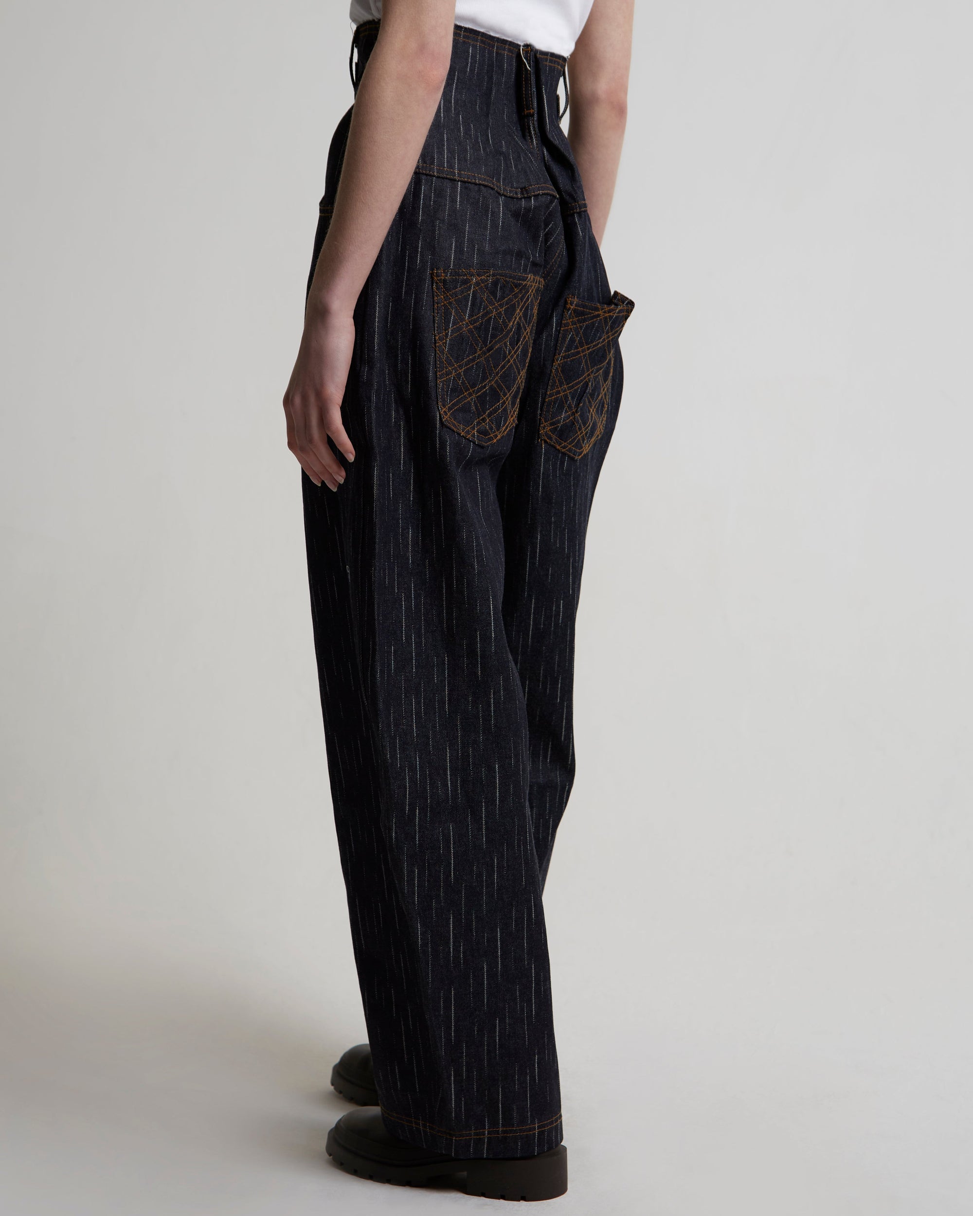 High-Rise Cocoon Jeans | Navy