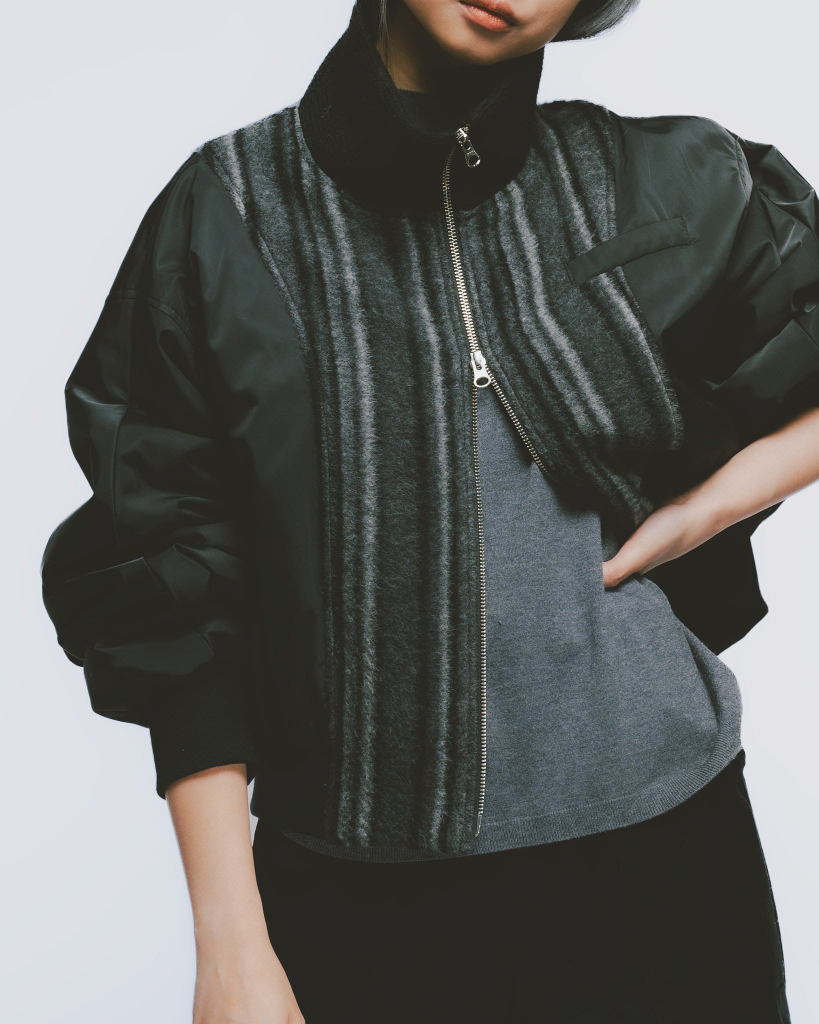 異素材フライトジャケット