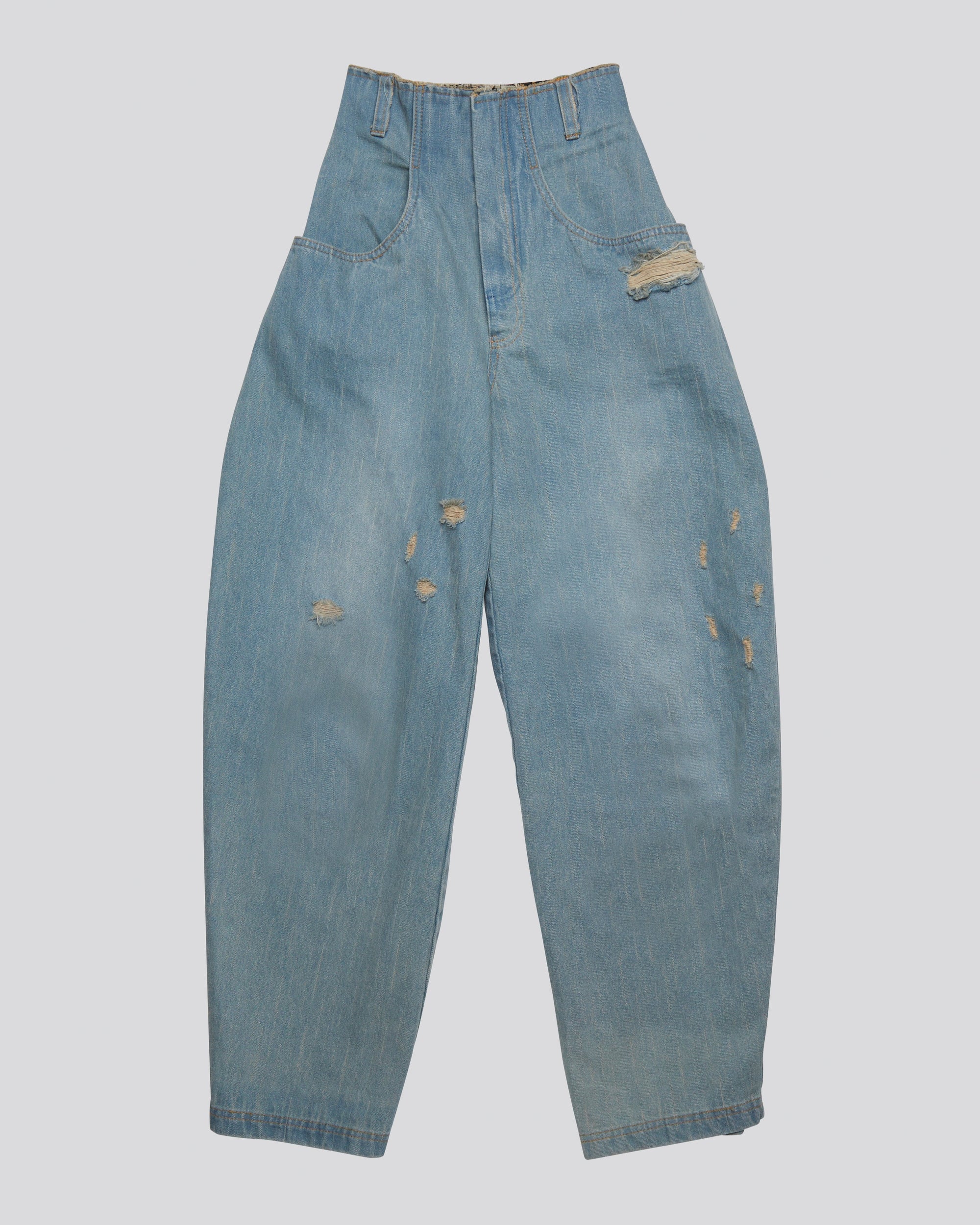 High-Rise Cocoon Jeans | Light Blue
