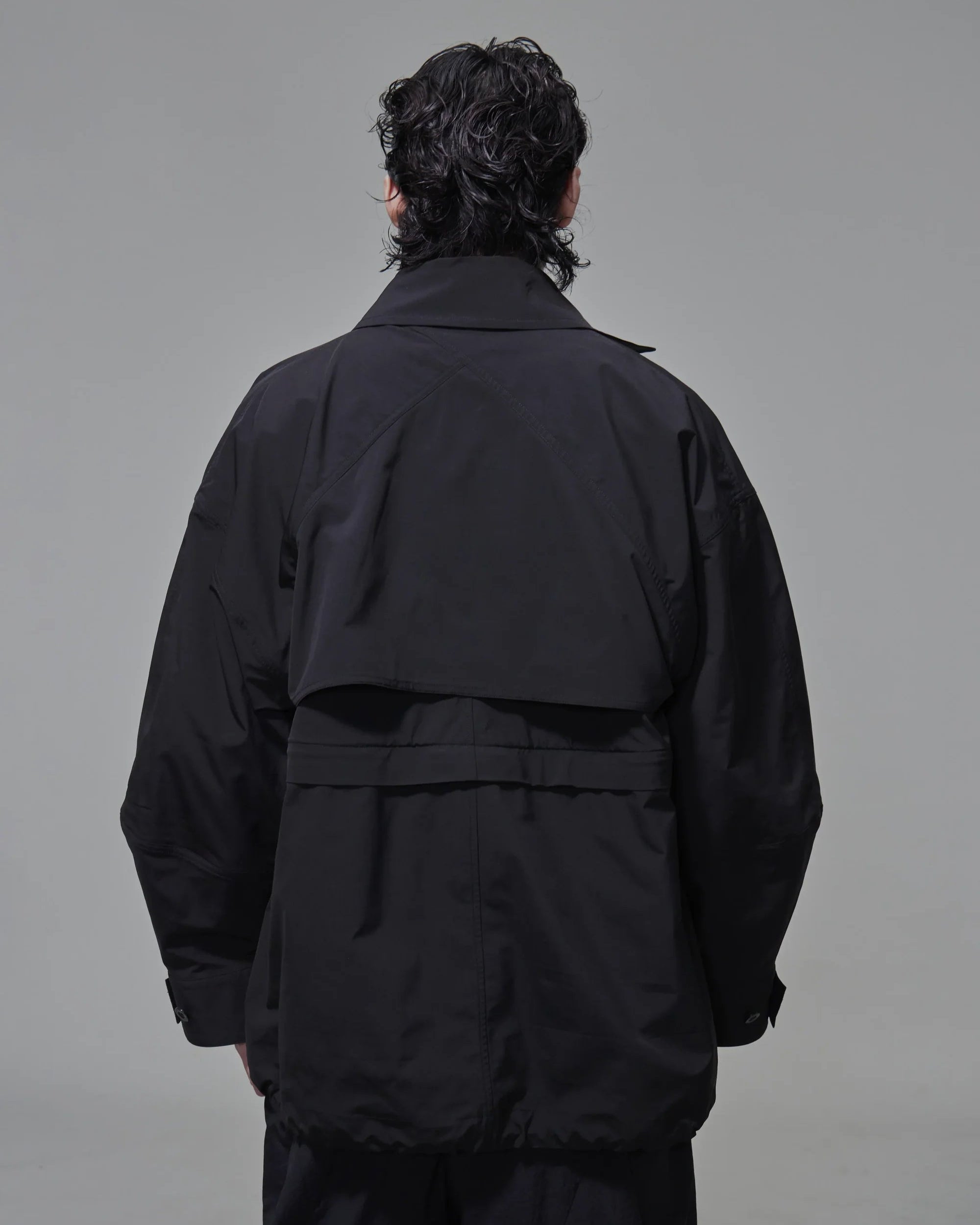 Oversized multi-way Field Jacket Black
