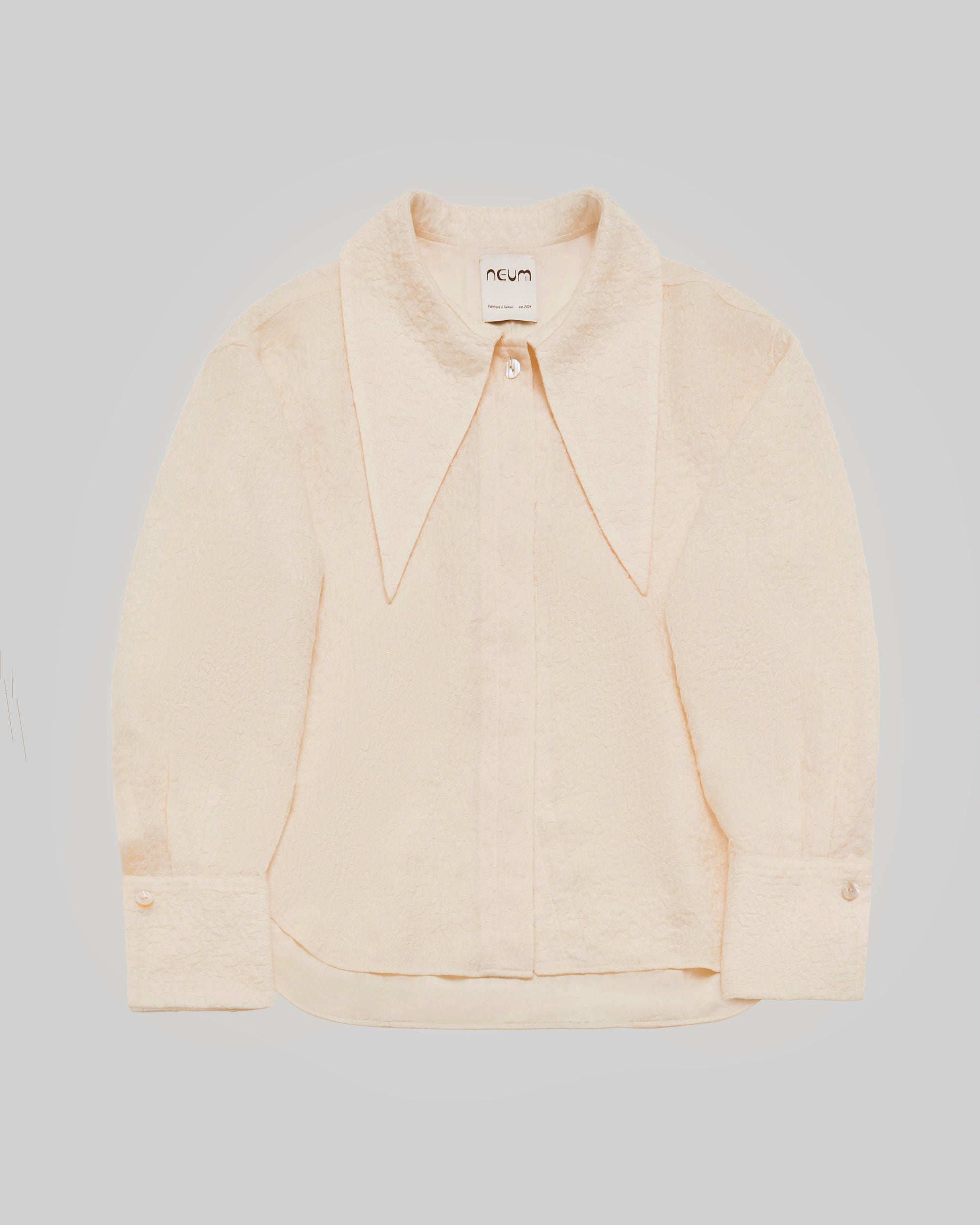 Convertible Pointed Collar Shirt