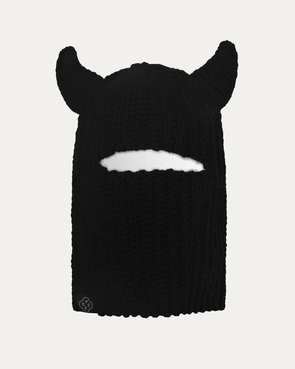 Demon Beanie Balaclava Black