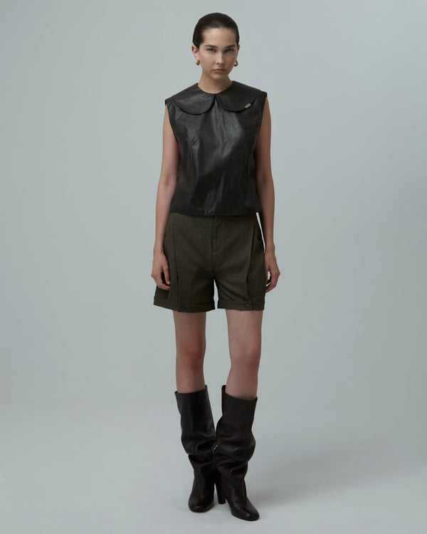 Tailored Shorts | Olive Green