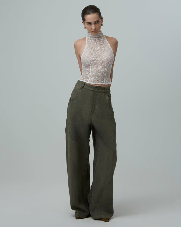 Lace Halter Top