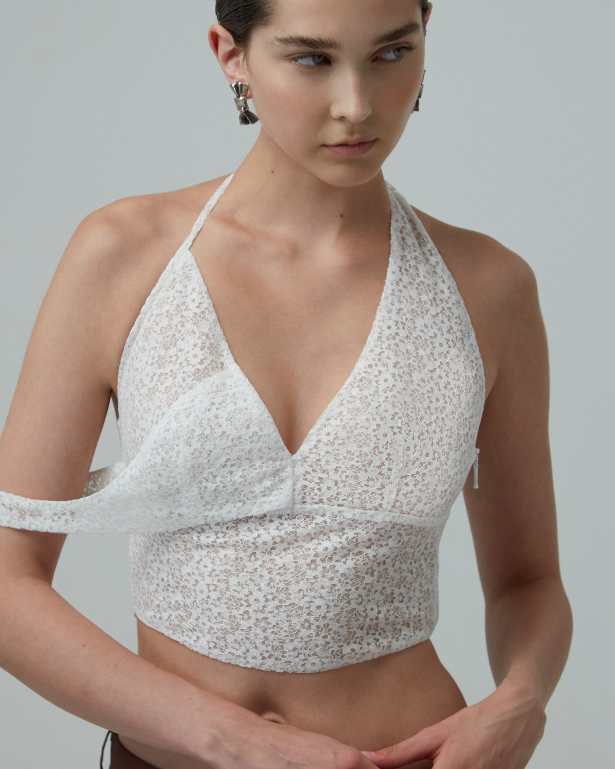 Lace Halter Bralette Top