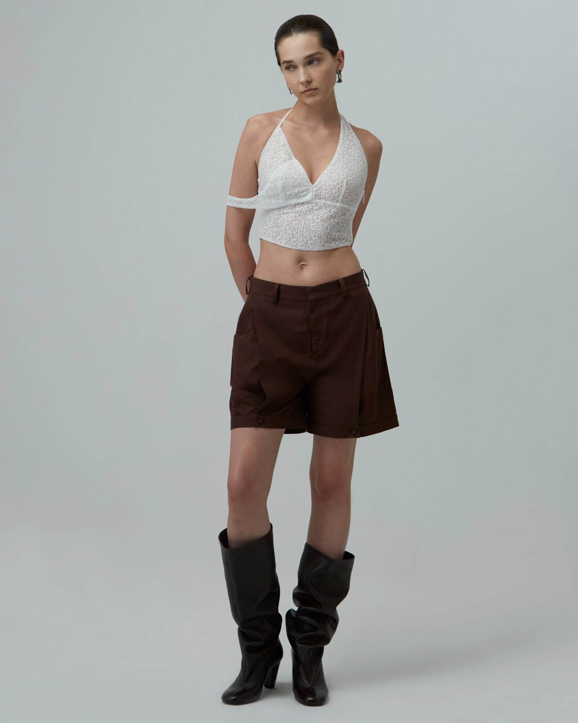 Tailored Shorts | Brown