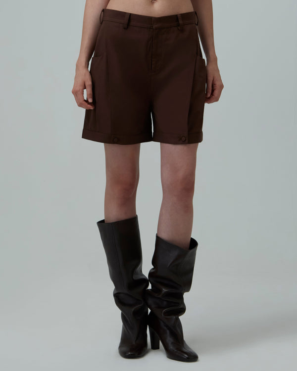 Tailored Shorts | Brown