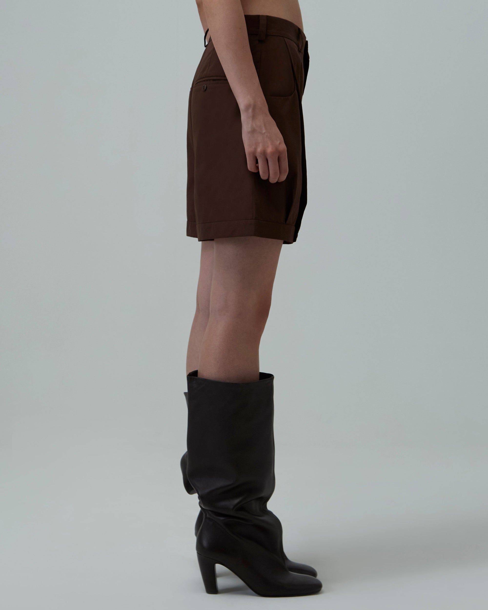 Tailored Shorts | Brown