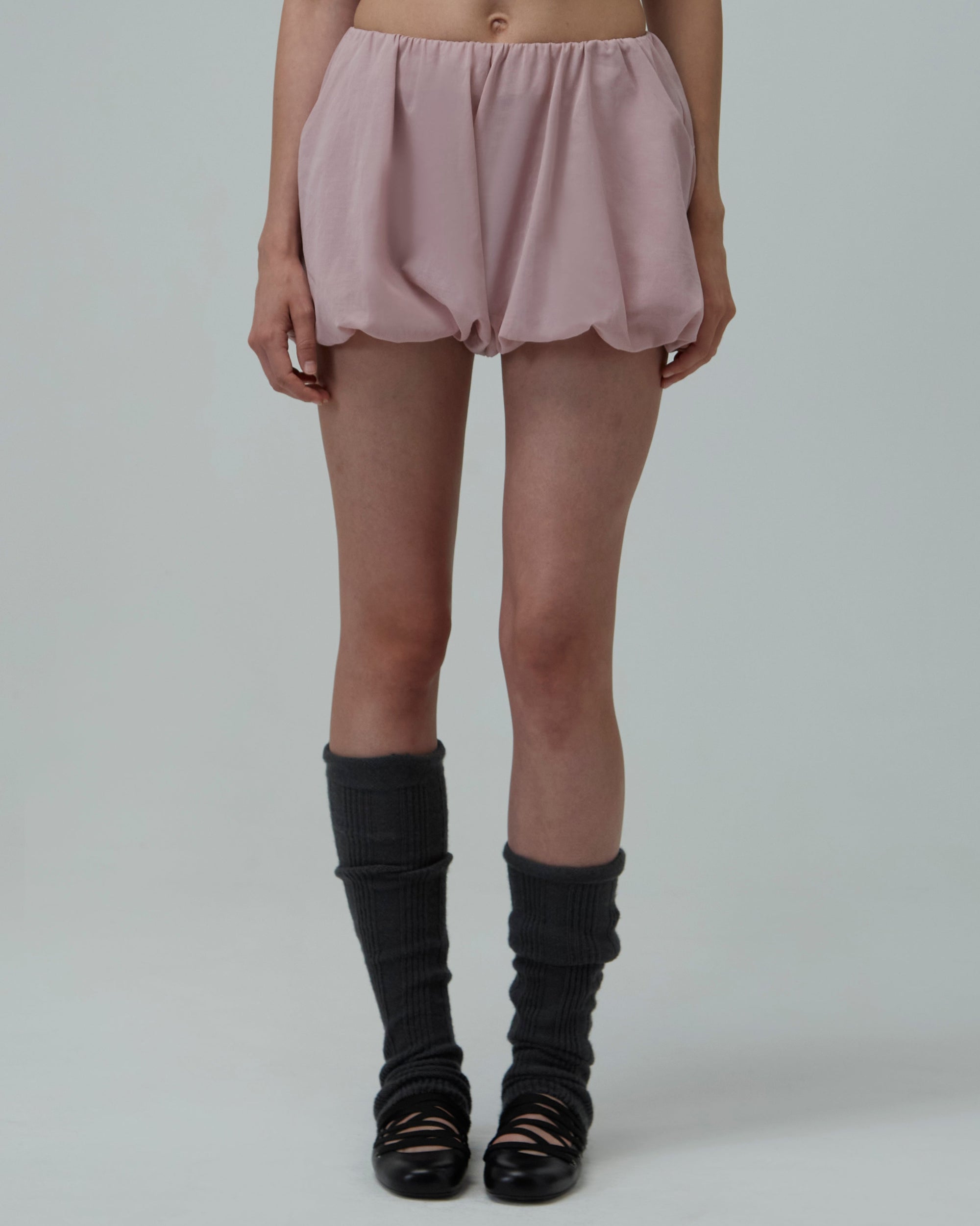 Bubble Cotton Shorts | Pink