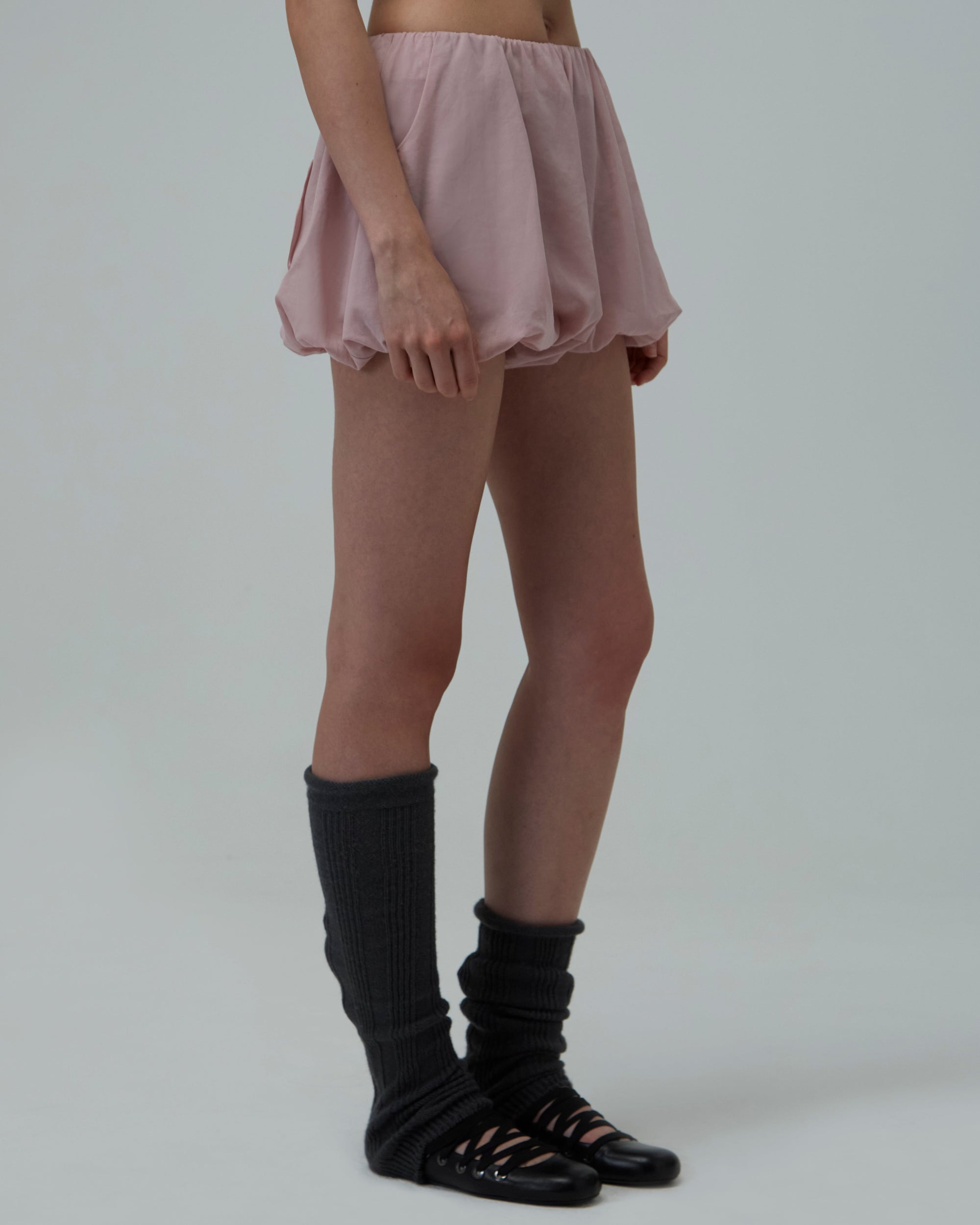 Bubble Cotton Shorts | Pink