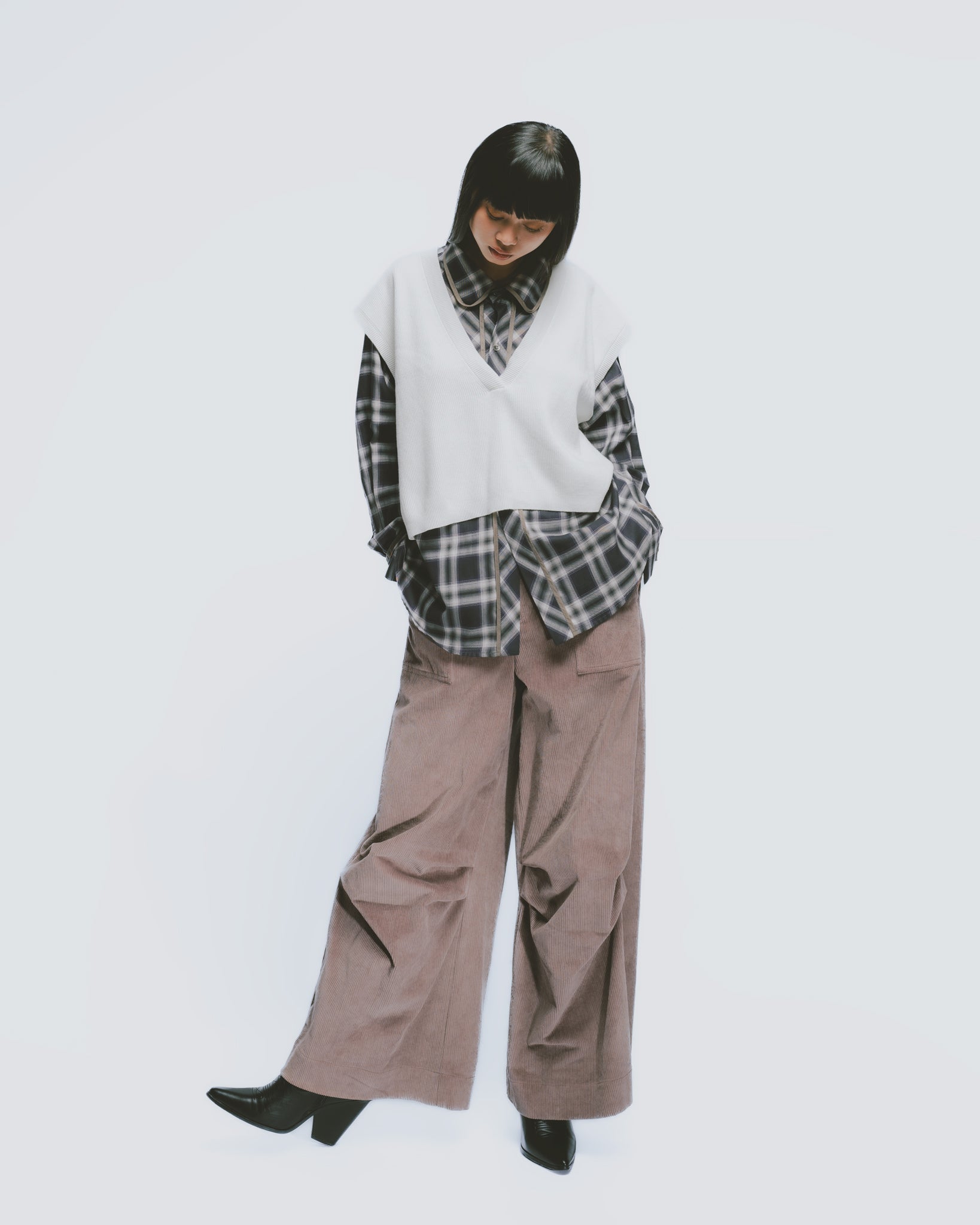 コーデュロイカーゴパンツ｜Purple