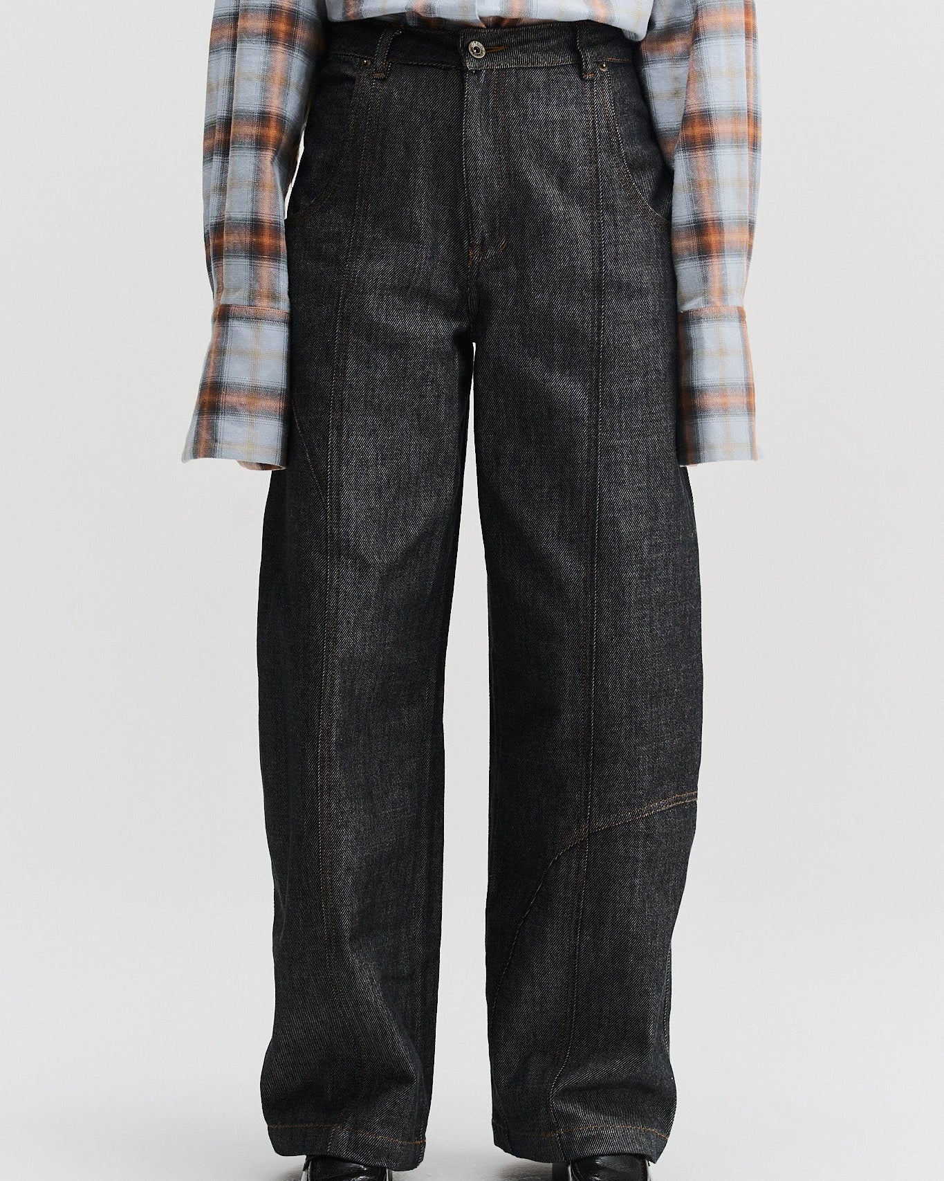 Panelled Jeans | Navy