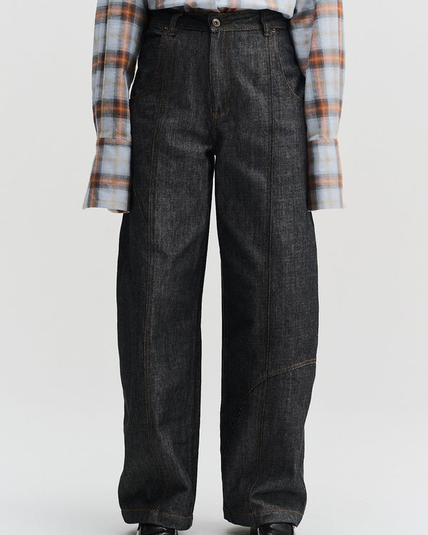 Panelled Jeans | Navy